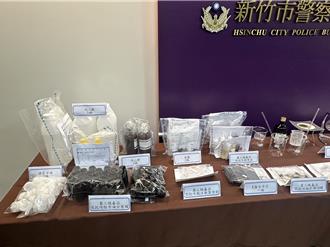 竹市警破獲透天厝製毒工廠 查扣市值1000多萬喪屍煙彈 