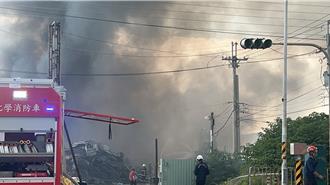 大火連燒了7小時！ 高雄永安倉庫火災火勢撲滅