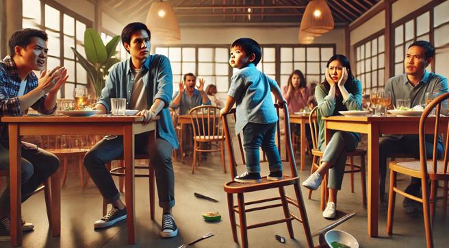 有餐厅公告表明只接待国小毕业以上的小客人，掀起一票网友热议。（示意图，AI生成图）