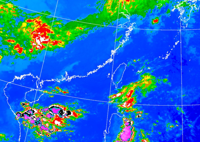 今、明两天秋老虎发威，高温约35度，日夜温差大。（中央气象署提供）