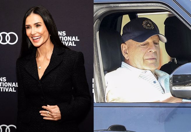 黛咪摩尔探视前夫布鲁斯威利，表示他目前情况稳定。（图／shutterstock 达志）