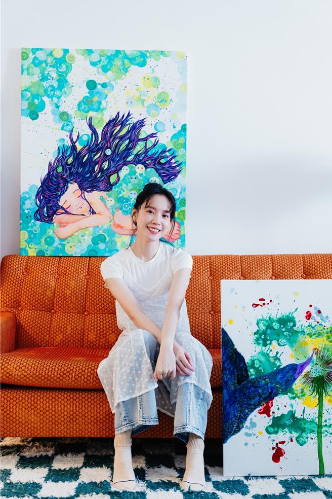 程予希二次办画展。（星星相艺提供）