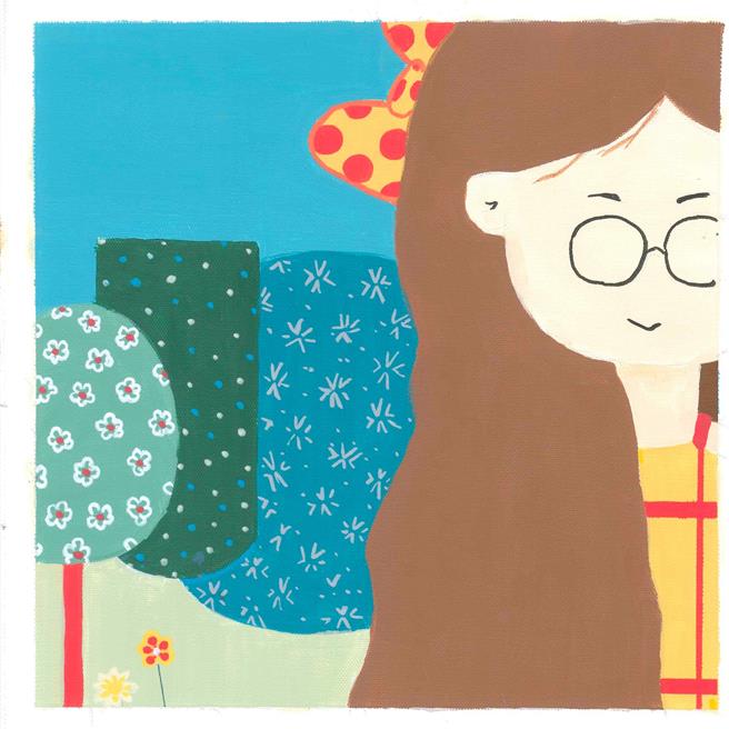 陈怡蓉将6岁女儿入画。（圣缇雅医疗集团提供）