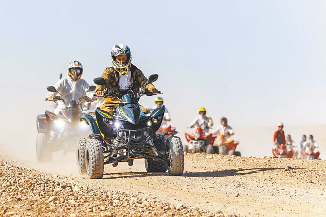 KYMCO于摩洛哥首次发表全新机种MXU 700 Extended双人座惊艳全场。（光阳集团提供）