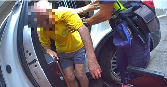 95岁失智翁买菸坐轮椅离家！出走500公尺就迷路暖警助返家