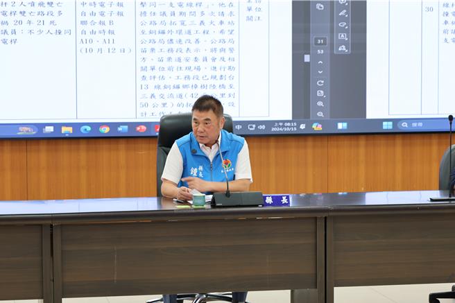 苗栗縣長鍾東錦。（謝明俊攝）