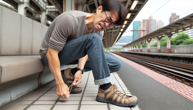 鞋子不合腳代價慘！男腳痛2年半竟下肢潰瘍，結黑痂、大量滲液。（示意圖／AI製圖）