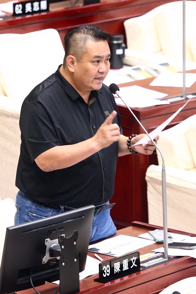 市议员陈重文过去体态臃肿。(资料照)