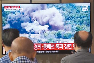 北韓炸毀聯絡鐵公路 南韓開火