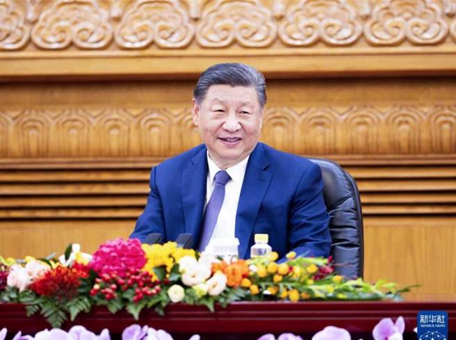 中國國家主席習近平15日向美中關係全國委員會（NCUSCR）2024年度頒獎晚宴致賀信。（摘自大陸外交部官網）