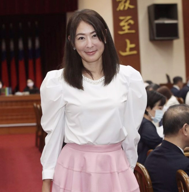 賈永婕現身立法院。（資料照／姚志平攝）
