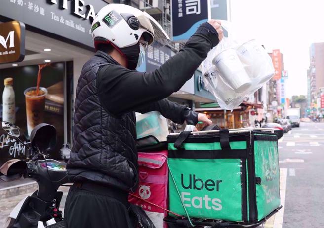 UberEATS吞熊猫生变？劳长表态：反对双方合併。（示意图／本报资料照片）