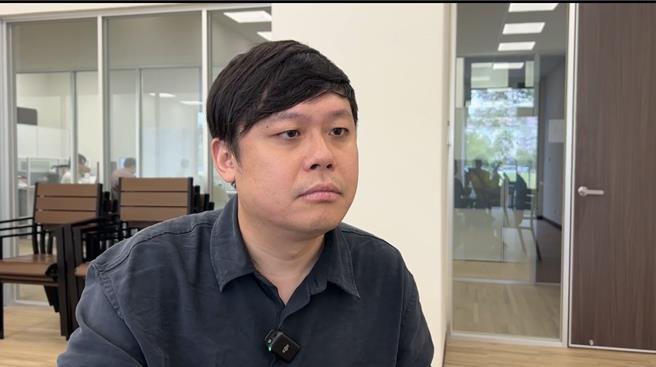 家苑健康公司执行长江承彬16日下午出面回应吸金争议。(曹婷婷摄)