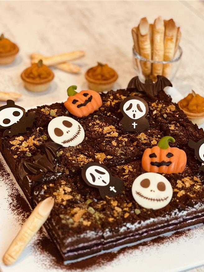 在品文旅萬聖派對中可以享用可愛搞怪的萬聖小點心。（雲朗觀光提供／吳娮翎台北傳真） 