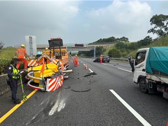 輔助駕駛系統再惹禍 國3沙鹿段「轎車撞緩撞車」！幸無人傷