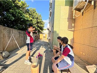 云林沿海学校首支射箭队成军 自制箭枝、箭靶克难训练