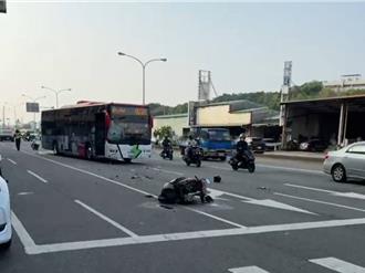 台中52歲騎士逆向突竄出　狠撞公車彈飛倒地亡