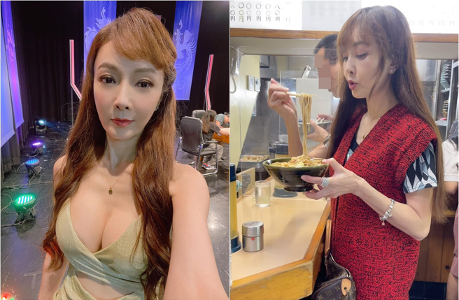 胡文英在東京立食聊天又拍照，結果被老闆拍桌。（圖／胡文英臉書）