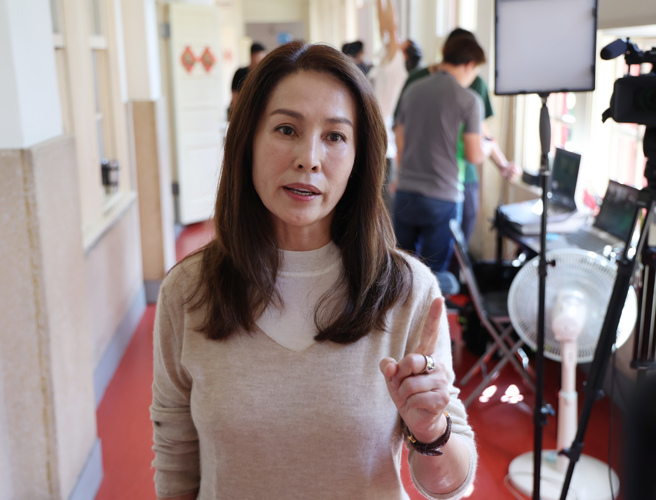 立委高金素梅17日在立法院受访。（姚志平摄）