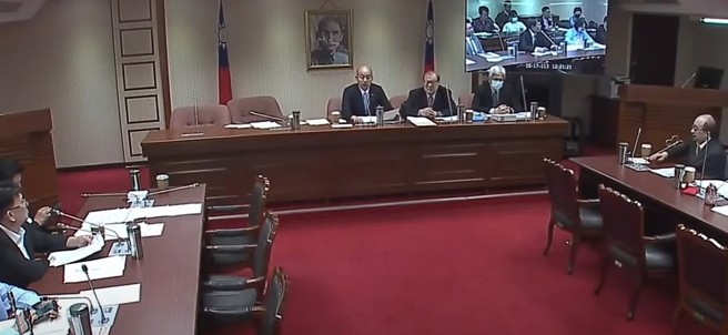 政黨協商畫面。（取自直播）