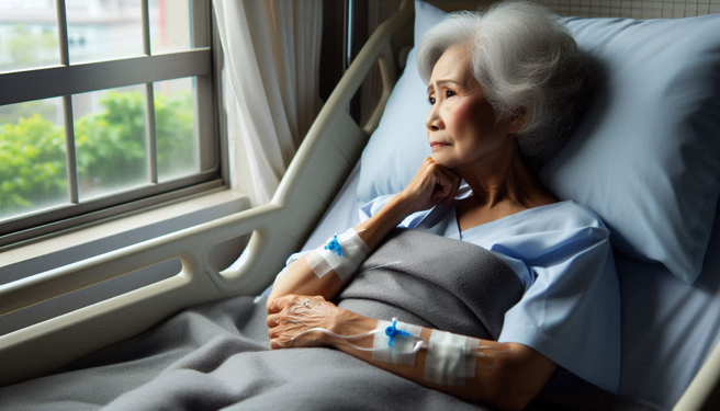 离婚消失无踪已经35年，求2儿月给2.4万养到死，半瘫失智妇的请求遭法官驳回。（示意图、与本案无关／AI生成）