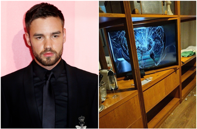 连恩坠楼前，下榻饭店房间画面曝光。（图／达志影像、摄自X@Gabi Santapaola）