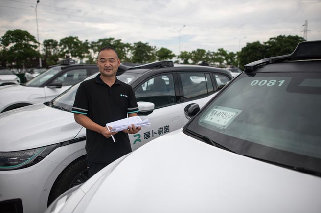 大陸互聯網巨頭百度計畫在大陸以外地區，推出機器人計程車服務蘿蔔快跑（Apollo Go）。（新華社）