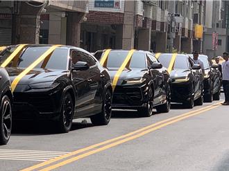 彰化地方大哥「老立仔」告別式 超跑名車送行！百名警力蒐證