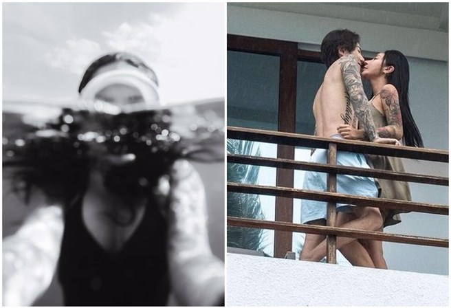 梁云菲突PO黑白照抒发心情，遭推测可能与男友分手。（图／nanaliangbadgal IG）