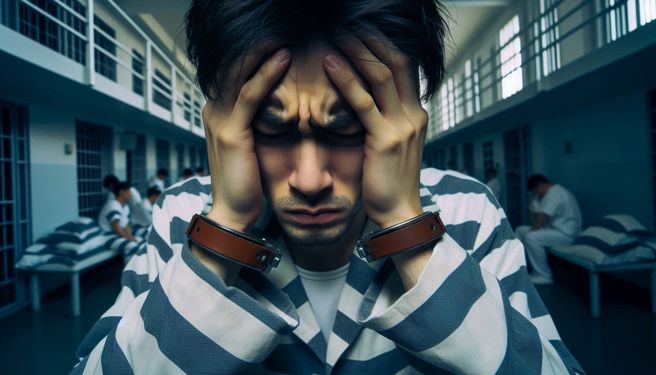 偷戳獄友小雞雞1下，手賤男的代價曝光，要多關40天或罰4萬。（示意圖、與本案無關／AI生成）