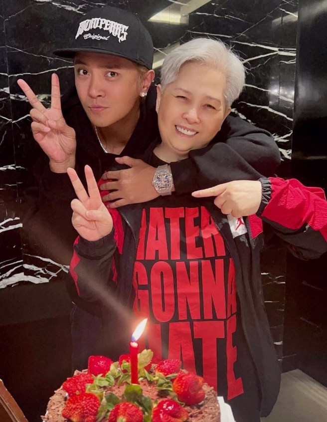 罗志祥与母亲感情相当好。（图／Threads、showlo  Instagram）