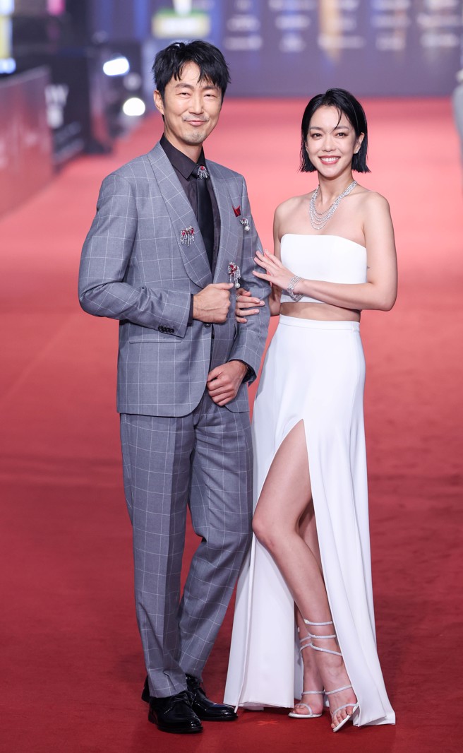大霈和马大元一同现身红毯。（图／陈俊吉、罗永铭、杜宜谙摄）