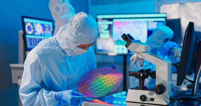 台积电起风了，半导体族群有机会同步受惠。（达志影像）