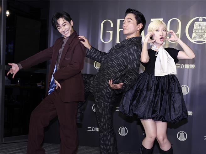 陈汉典（左起）、吴宗宪、Lulu默契十足。（陈俊吉摄）