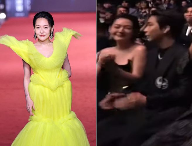 小S未得奖反应全被镜头捕捉。（图／陈俊吉、罗永铭、杜宜谙摄、三立电视画面提供）