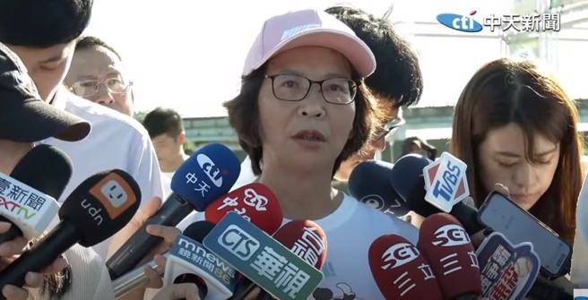 民眾党前立委、现任台中市政府顾问蔡壁如。（取自中天新闻）