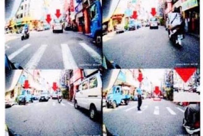 苗栗卓兰救护协会在脸书发文表示，8月27日载送1位车祸伤者行经台中市东势区路口时，因未礼让行人穿越斑马线，疑遭后方驾驶录影检举。（摘自卓兰救护协会脸书／张妍溱台中传真）