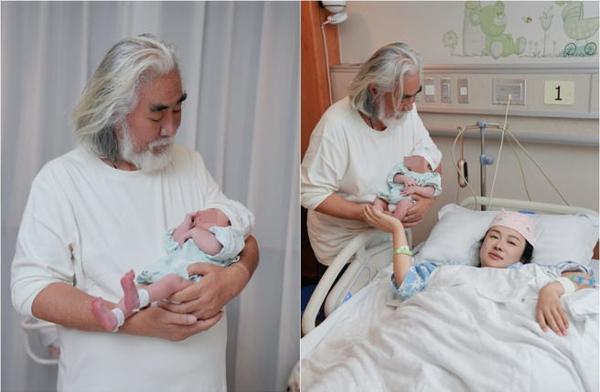 張紀中第4度當爸，依舊父愛大噴發。（圖／張紀中微博）