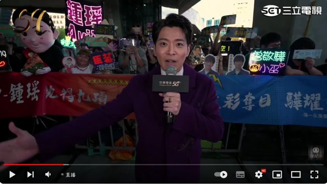 侯彦西遭网友形容造型撞脸无尊。（图／三立电视画面提供）