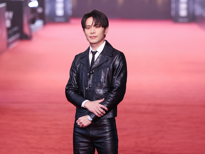 主持人姚淳耀打头阵登上红毯。（图／陈俊吉、罗永铭、杜宜谙摄）
