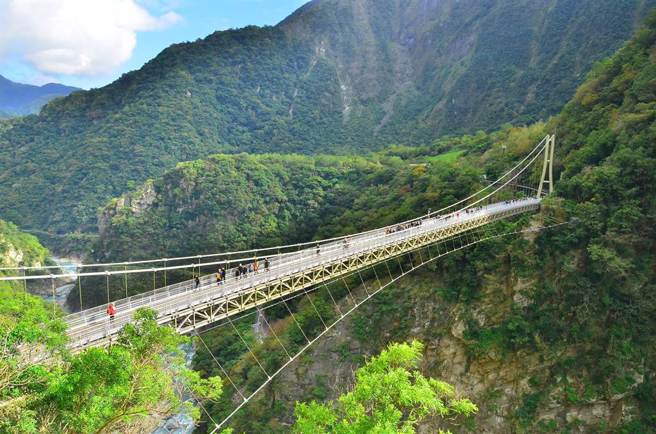 太魯閣國家公園受到地震影響，旅遊人次出現減少。（太管處提供／王志偉花蓮傳真）