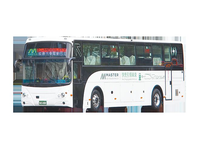 成运汽车的城际快充电动巴士，供跨县市通勤、国道客运及游览车使用。图／成运提供