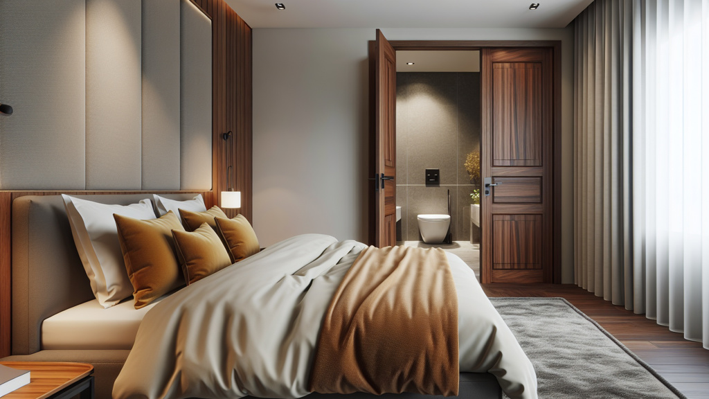 廁所屬陰，常被視為濕氣和汙氣重的地方。如果床正對廁所門，可能影響睡眠和健康。(AI示意圖:shutterstock/達志)