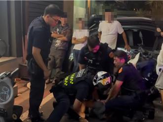 台南跳舞夜店糾紛不斷 酒客攜毒遭警壓制逮捕