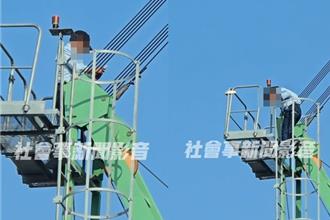 30樓高塔式吊車作業無防護 工人在玩命最重恐罰30萬
