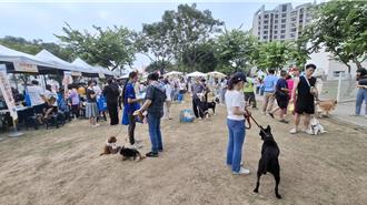 滯洪池公園活化 竹篙厝寵物友善公園提供犬貓舒壓