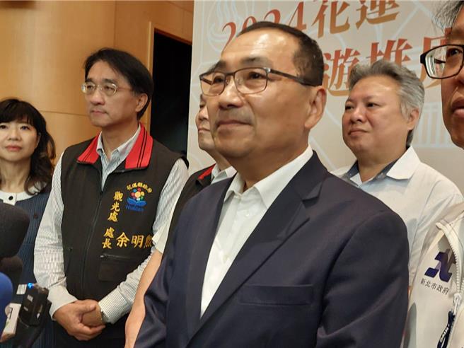 媒體20日追問新北市長侯友宜有無屬意接班人？侯的答案依舊是，歡迎每個人到新北市積極為新北服務。（陳慰慈攝）