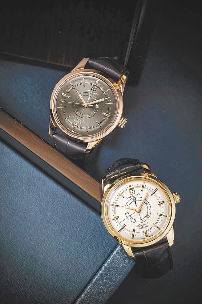 浪琴表再推新作CONQUEST HERITAGE 18K黄金/玫瑰金腕表，全球限量各70只。（浪琴表提供）