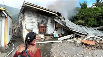 土石流災戶屋失火沒水滅 台東消防取農田蓄水池水灌救