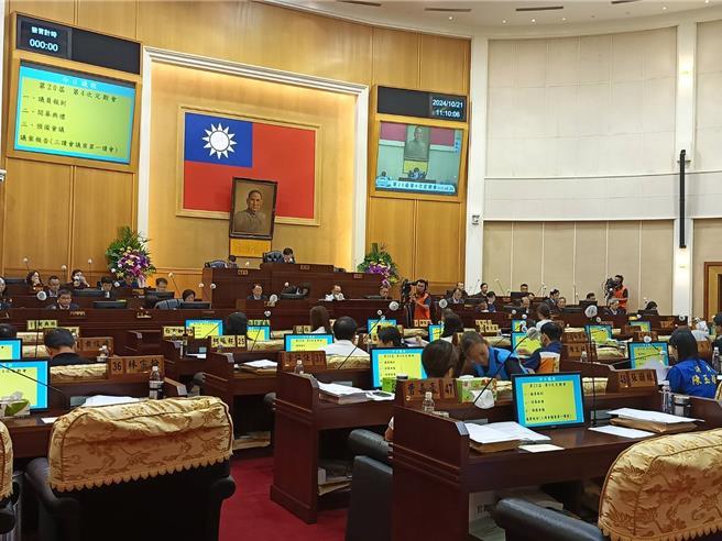 彰化縣議會今（21）日召開第20屆第4次定期會議。（葉靜美攝）